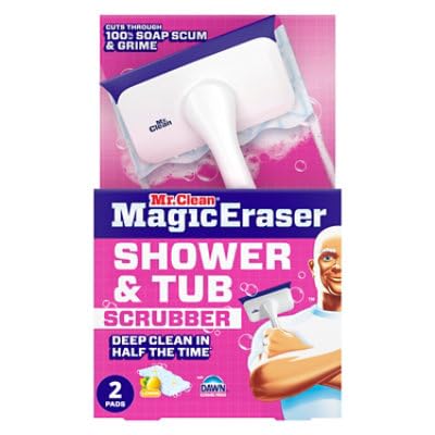 Mr. Clean, Magic Eraser Shower and Tub Scrubber Kit Lemon, 16 Count